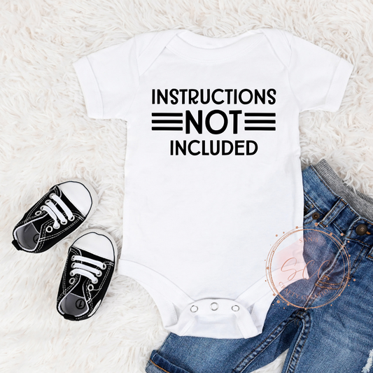 Instructions NOT Included-Baby Onsie