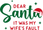 Dear Santa- Adult Transfer