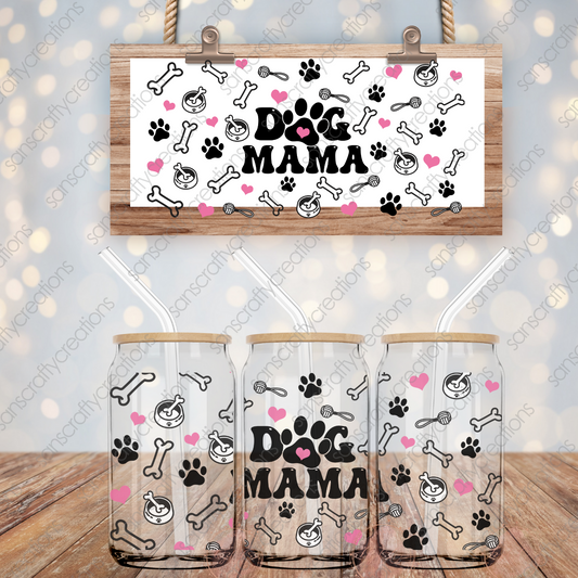 DOG MAMA-16oz Libbey Glass Wrap