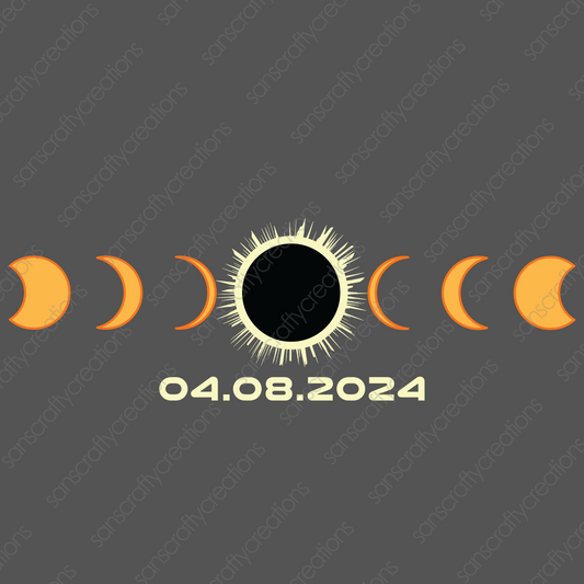 Solar Eclipse-Printed Heat Transfer Vinyl