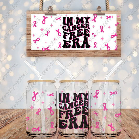 Breast Cancer-16oz Libbey Glass Wraps