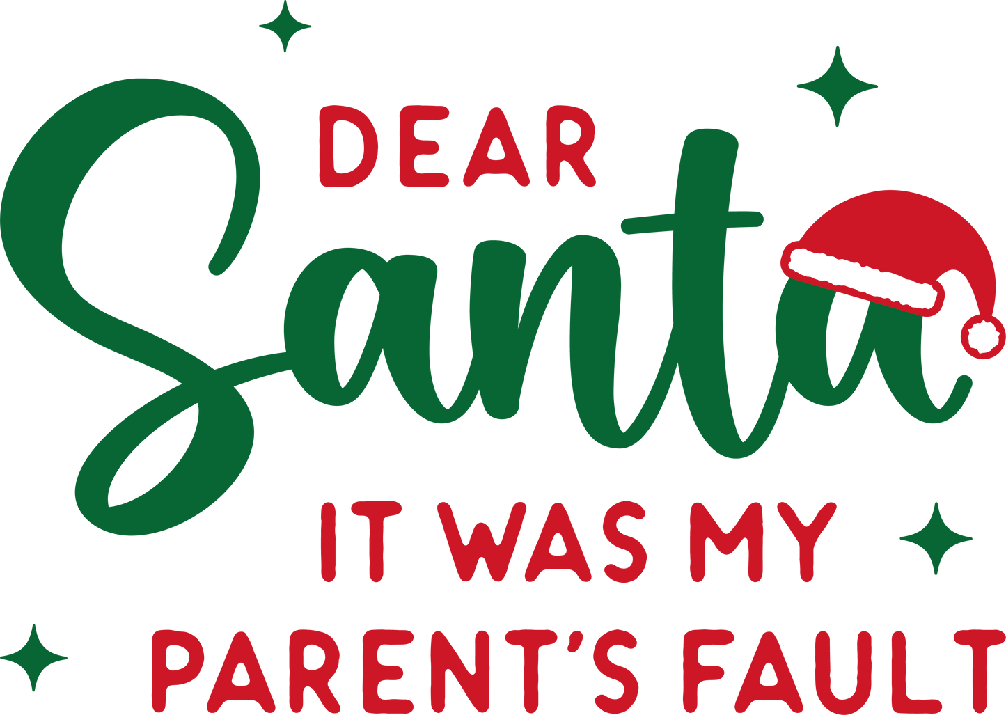 Dear Santa- Adult Transfer