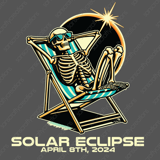 Solar Eclipse-Printed Heat Transfer Vinyl