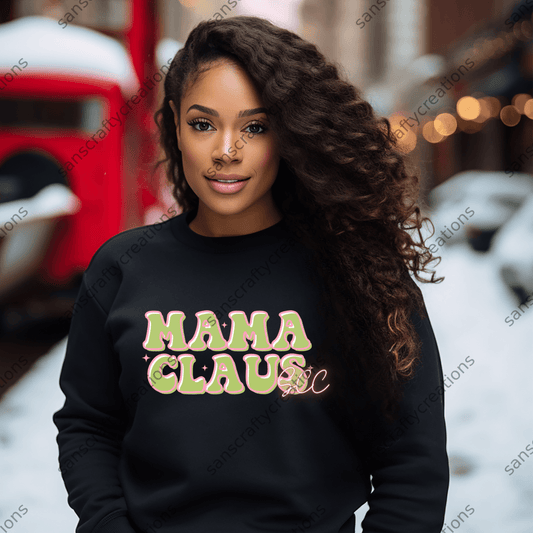 Mama Claus-HTV - by SansCraftyCreations.com -