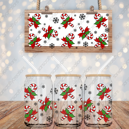 Christmas-16oz Libbey Glass Wraps