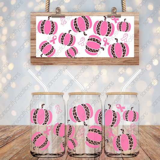 Breast Cancer-16oz Libbey Glass Wraps