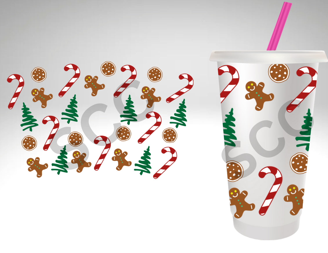 Christmas-24oz Cold Cup Wrap