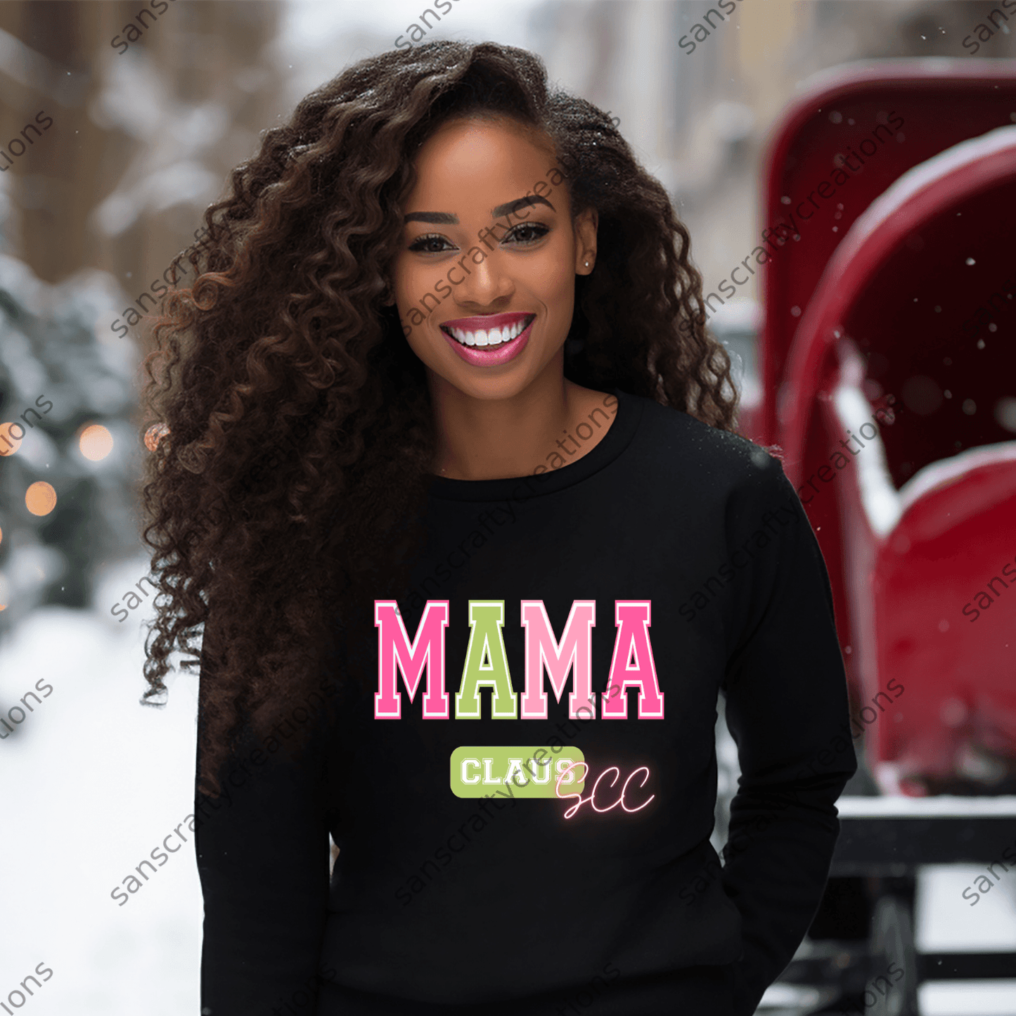 Mama Claus-HTV -  by SansCraftyCreations.com - 