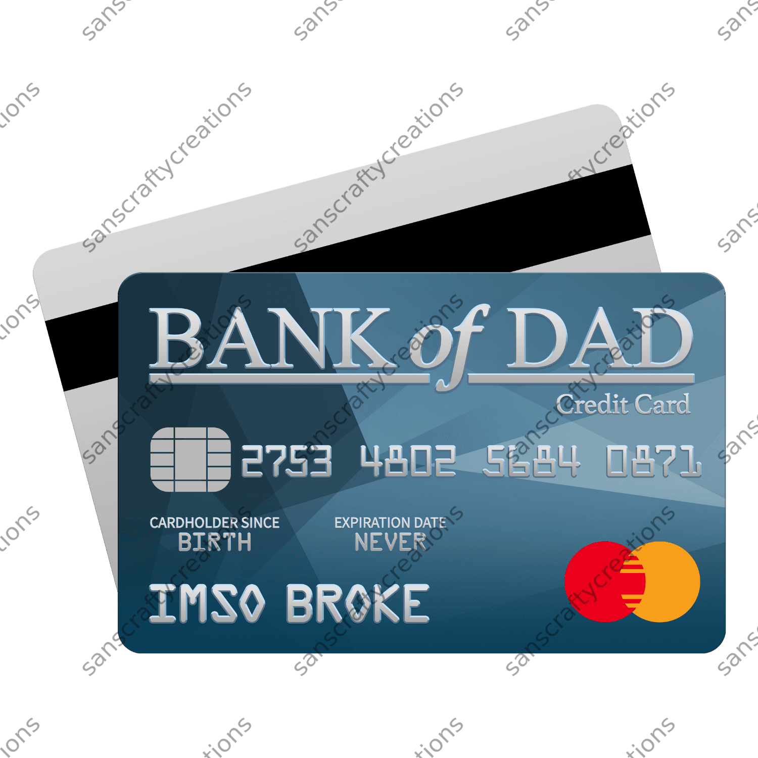 Bank of Dad-Transfer -  by SansCraftyCreations.com - 