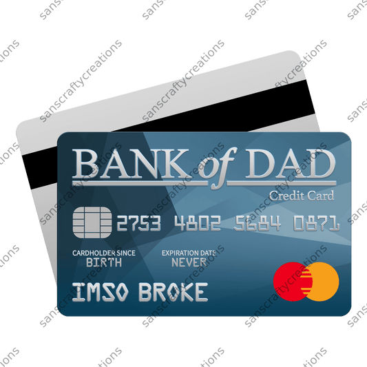 Bank of Dad-Transfer -  by SansCraftyCreations.com - 