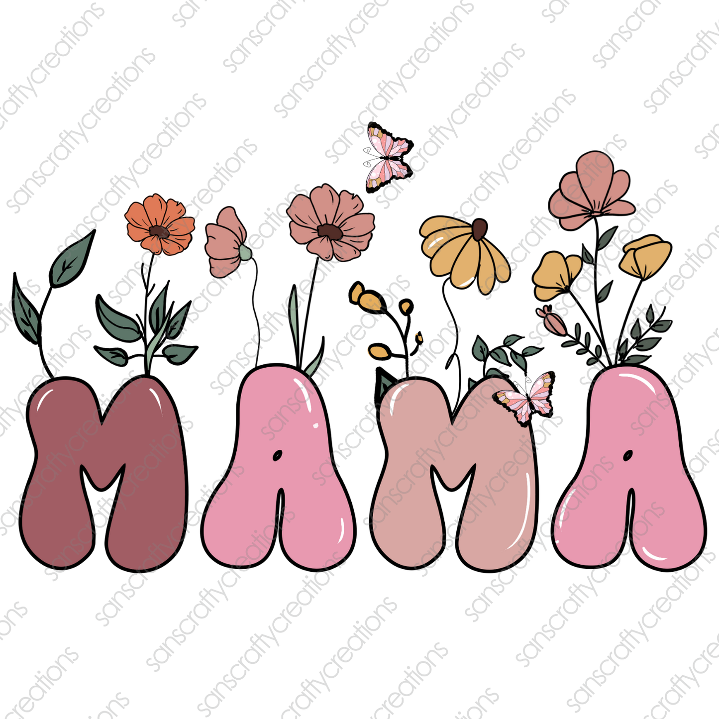 Mama-Printed Heat Transfer Vinyl