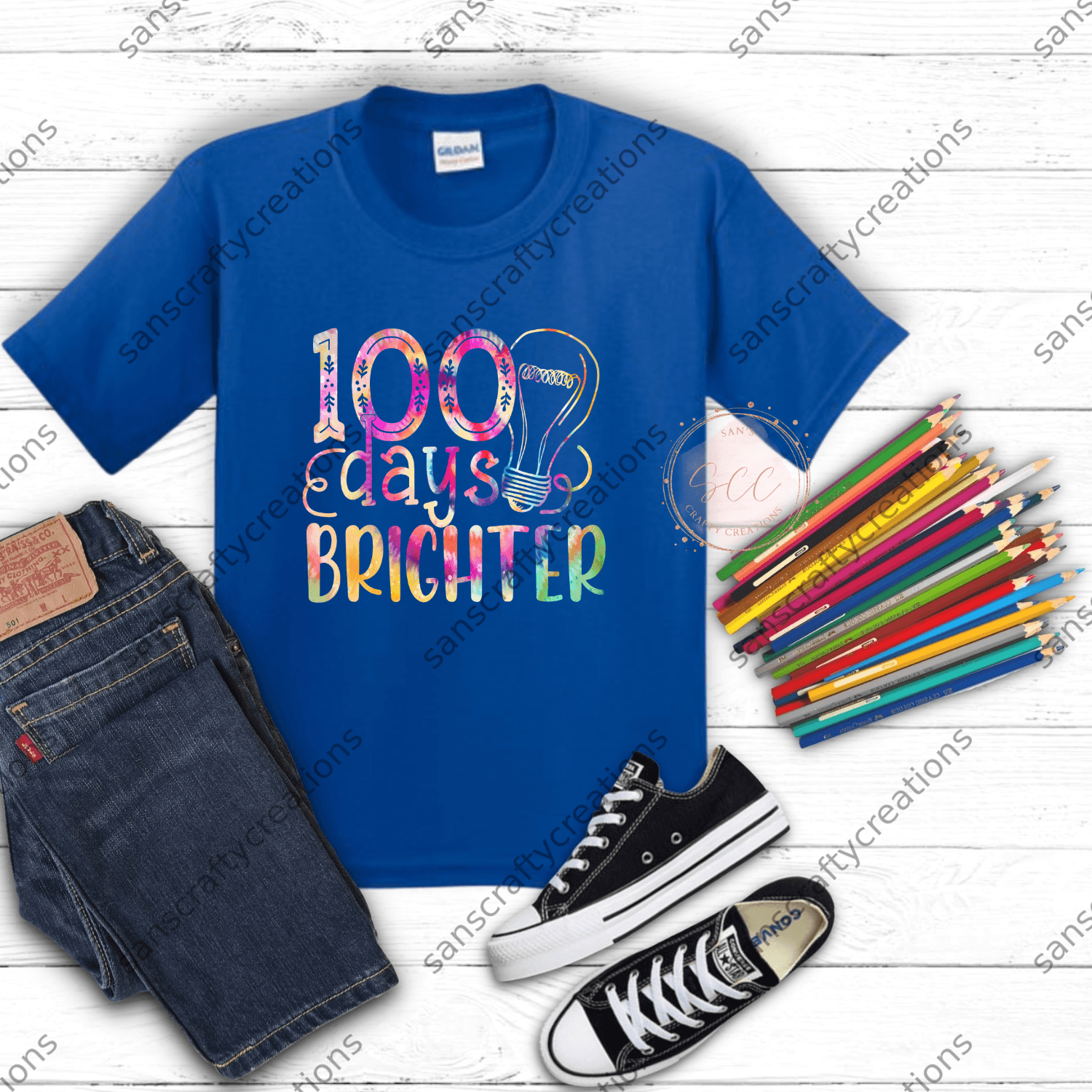 100 days Brighter -  by SansCraftyCreations.com - 