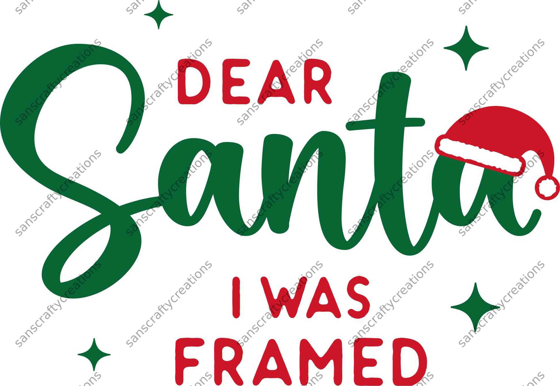 Dear Santa- Kids Transfer -  by SansCraftyCreations.com - 