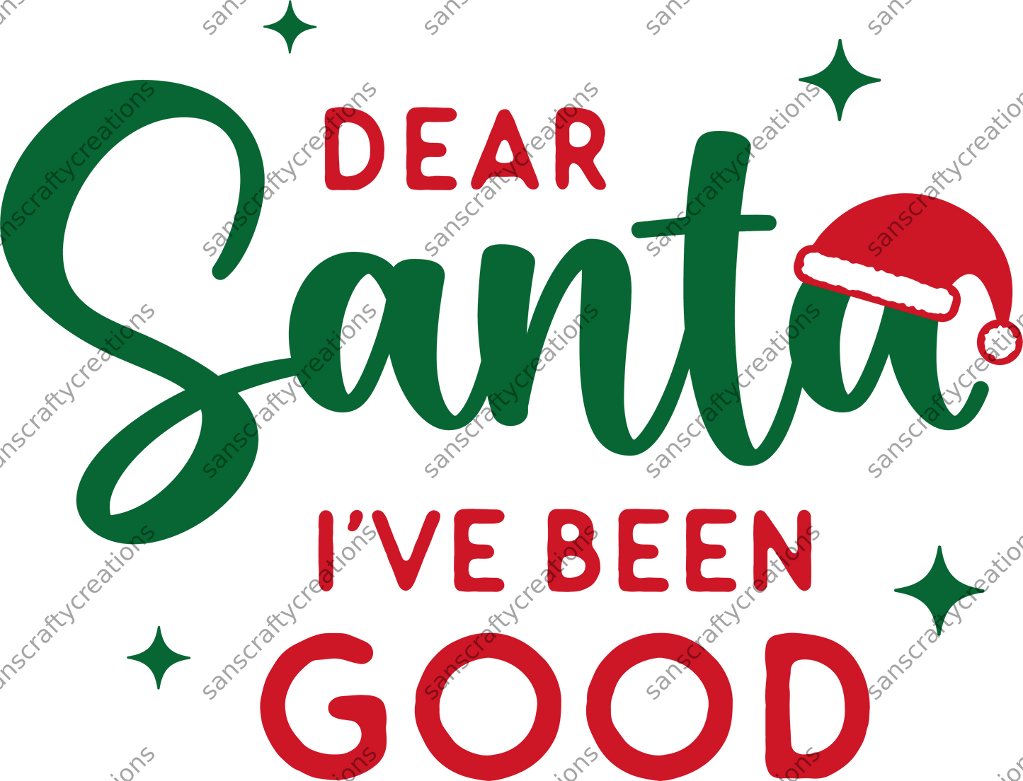 Dear Santa- Kids Transfer -  by SansCraftyCreations.com - 