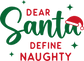 Dear Santa- Adult Transfer