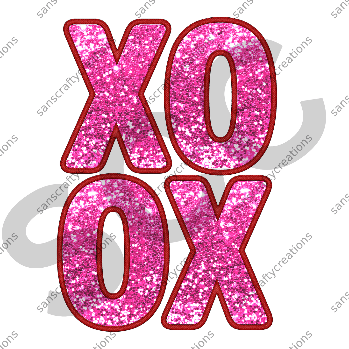 XOXO-Transfer -  by SansCraftyCreations.com - 