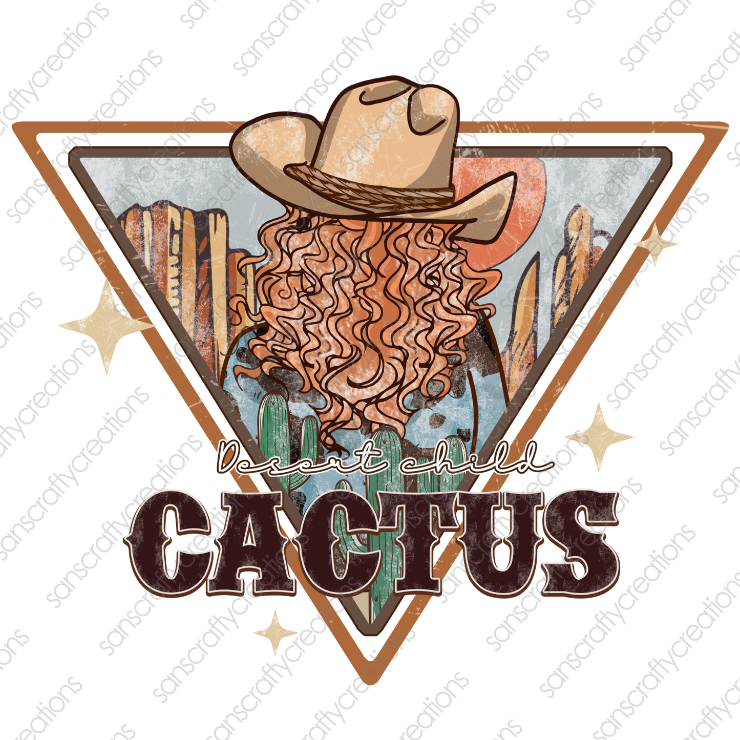 Cactus-Printed Heat Transfer Vinyl