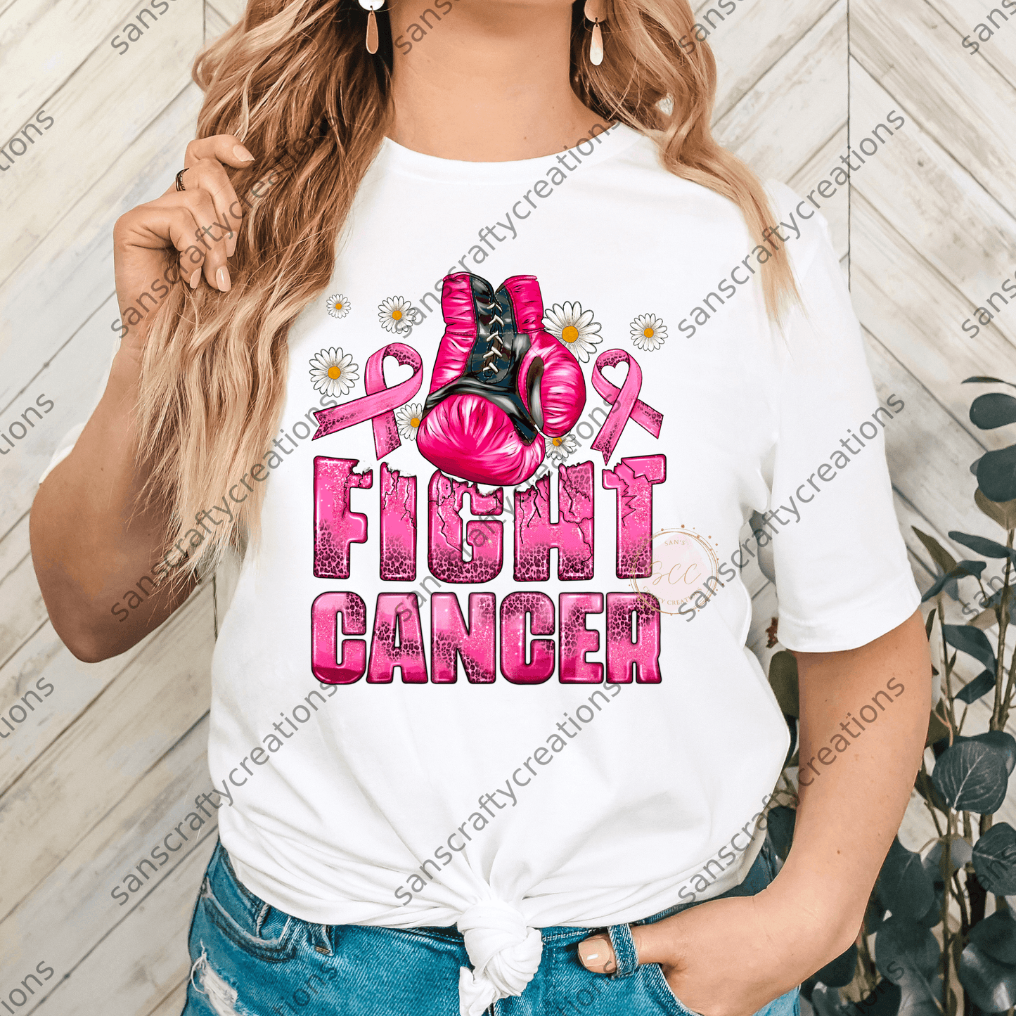 Fight Cancer-Transfer -  by SansCraftyCreations.com - 