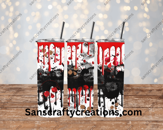 Crime-Tumbler Wrap - Tumbler 20oz by Sanscraftycreations.com - blanks, custom, gift, personalized, sublimation, tumbler 20oz.