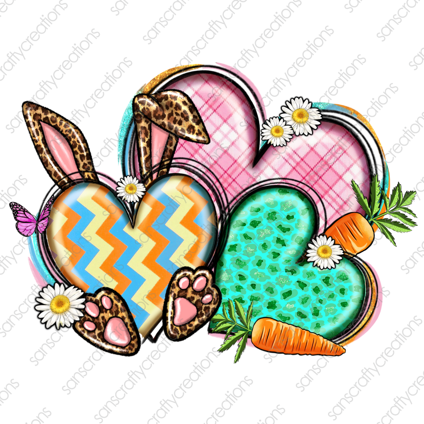 Easter Heart-Transfer