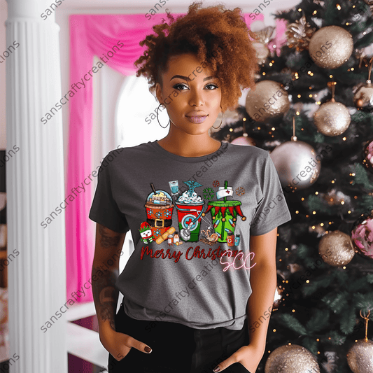 Medical Merry Christmas-HTV - by SansCraftyCreations.com -