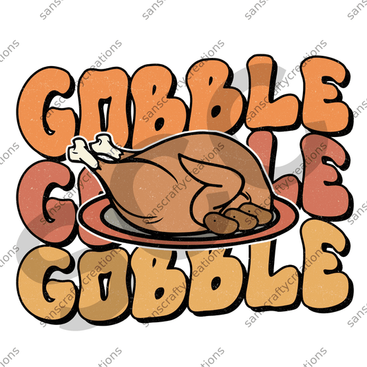 Gobble Gobble Gobble - by SansCraftyCreations.com -