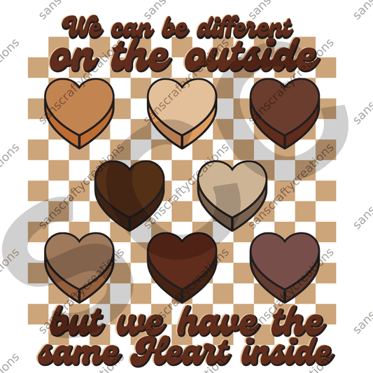 We can be different-Transfer - by SansCraftyCreations.com -