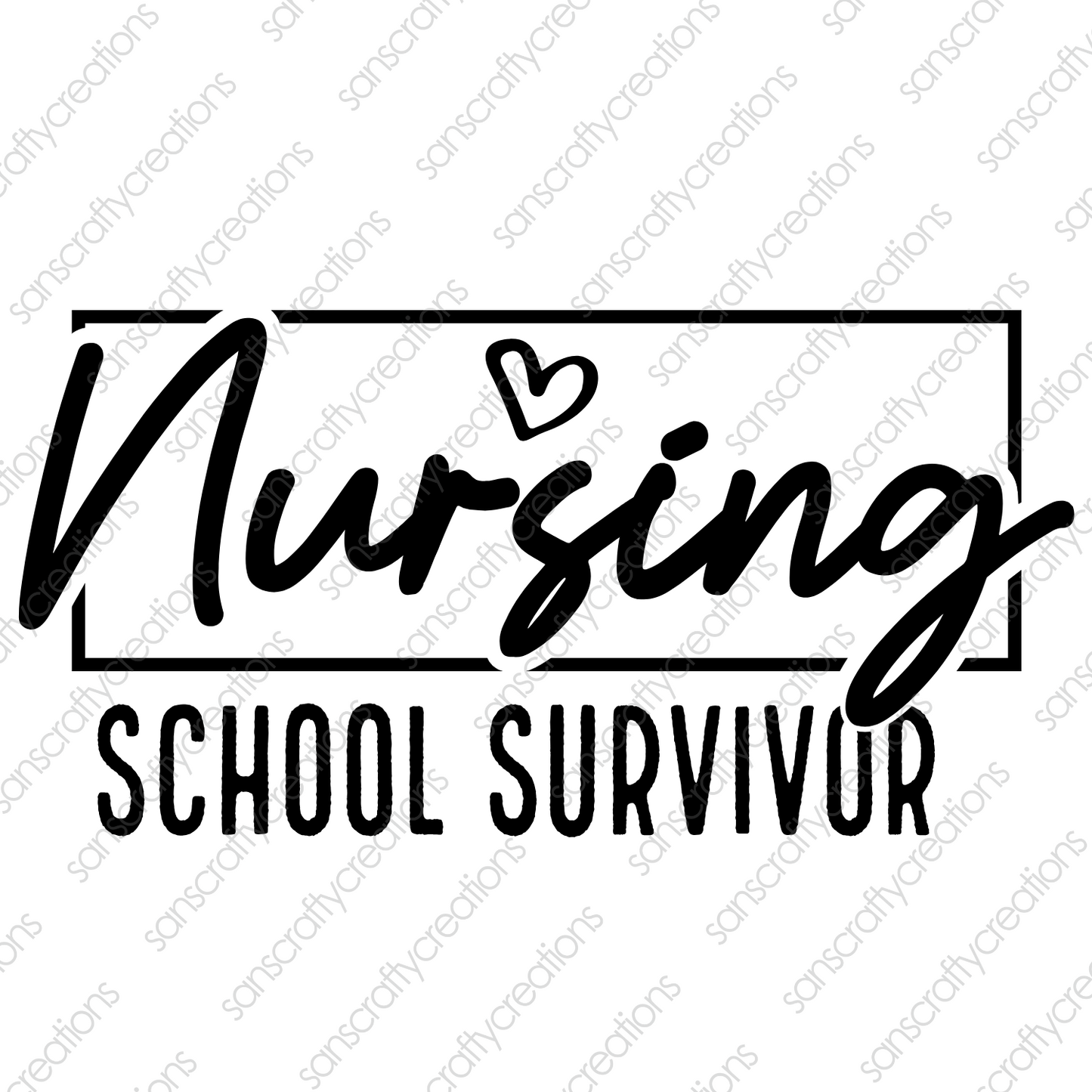 NURSING SCHOOL-Printed Heat Transfer Vinyl