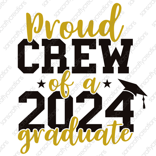 Proud Crew of a 2024-Printed Heat Transfer Vinyl