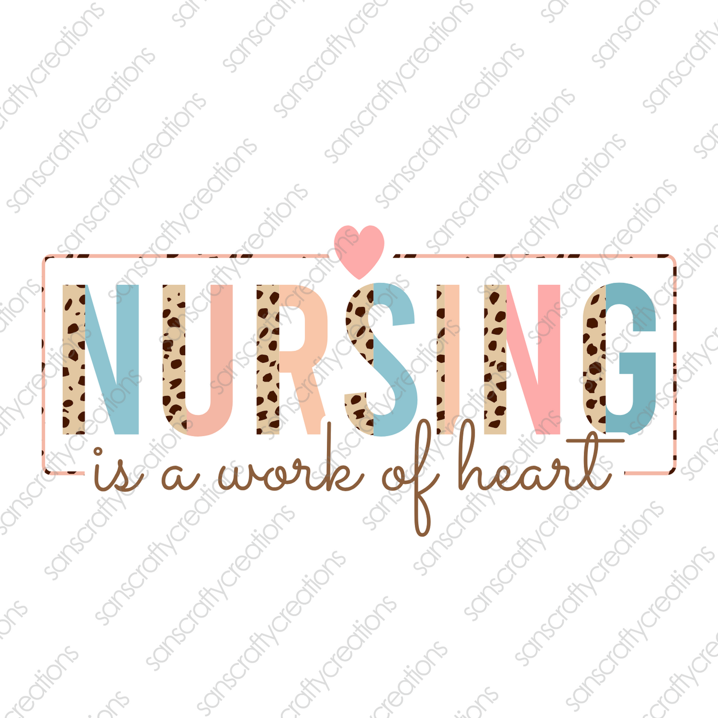 NURSING-Printed Heat Transfer Vinyl