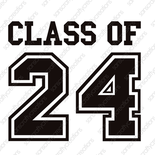 Class of 2024-Printed Heat Transfer Vinyl