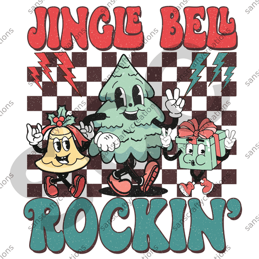 Jingle Bell Rockin- Kids Transfer - by SansCraftyCreations.com -