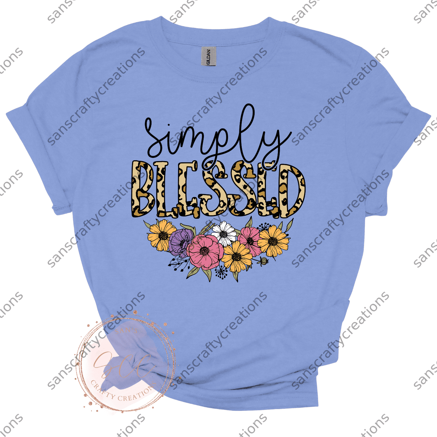 Simply Blessed-Transfer -  by SansCraftyCreations.com - 