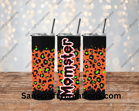 Momster-Tumbler Wrap - Tumbler 20oz by Sanscraftycreations.com - blanks, custom, gift, personalized, sublimation, tumbler 20oz.