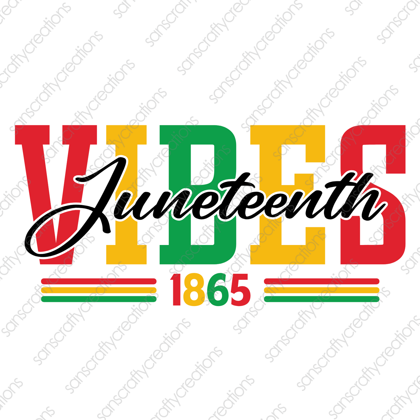 Juneteenth Vibes-Printed Heat Transfer Vinyl