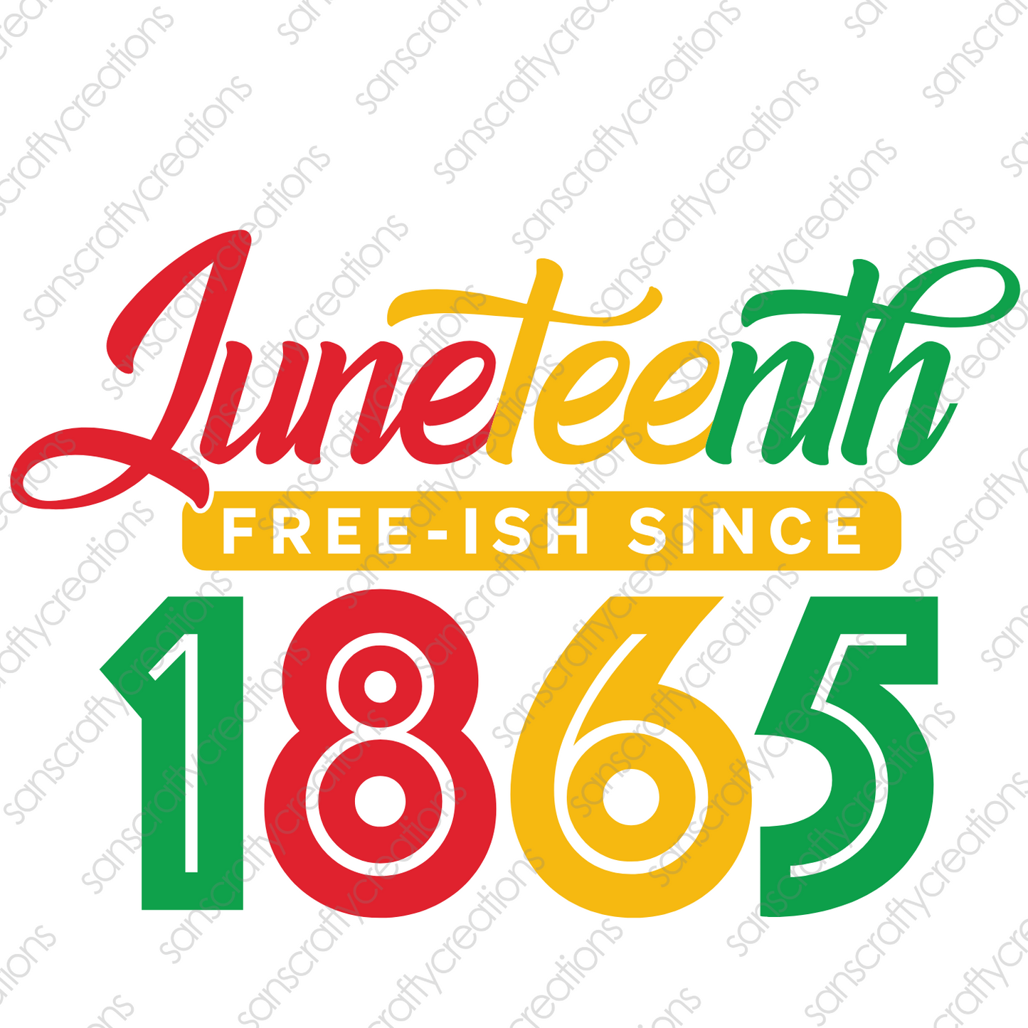 Juneteenth 1965-Printed Heat Transfer Vinyl