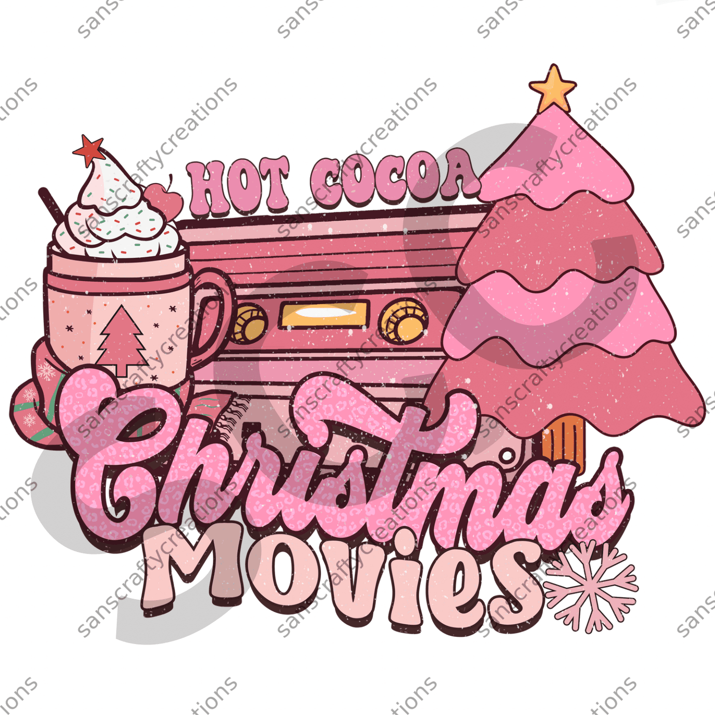 Hot Cocoa Christmas Movies -  by SansCraftyCreations.com - 