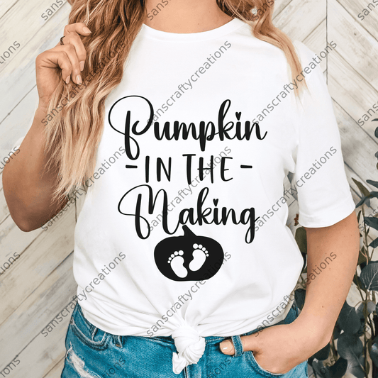Pumpkin in the making-Transfer - by SansCraftyCreations.com -