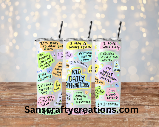 Kids affirmations-Transfer Wrap