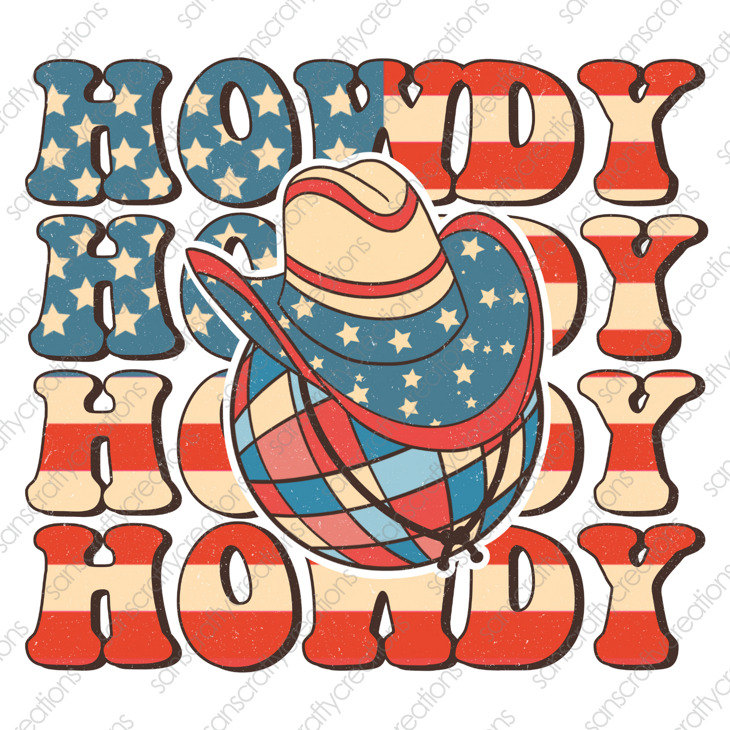 Howdy Howdy Howdy Howdy-Printed Heat Transfer Vinyl