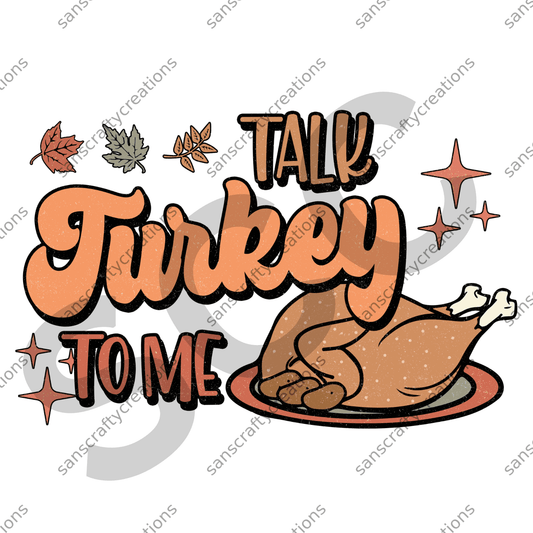 Talk turkey to me - by SansCraftyCreations.com -