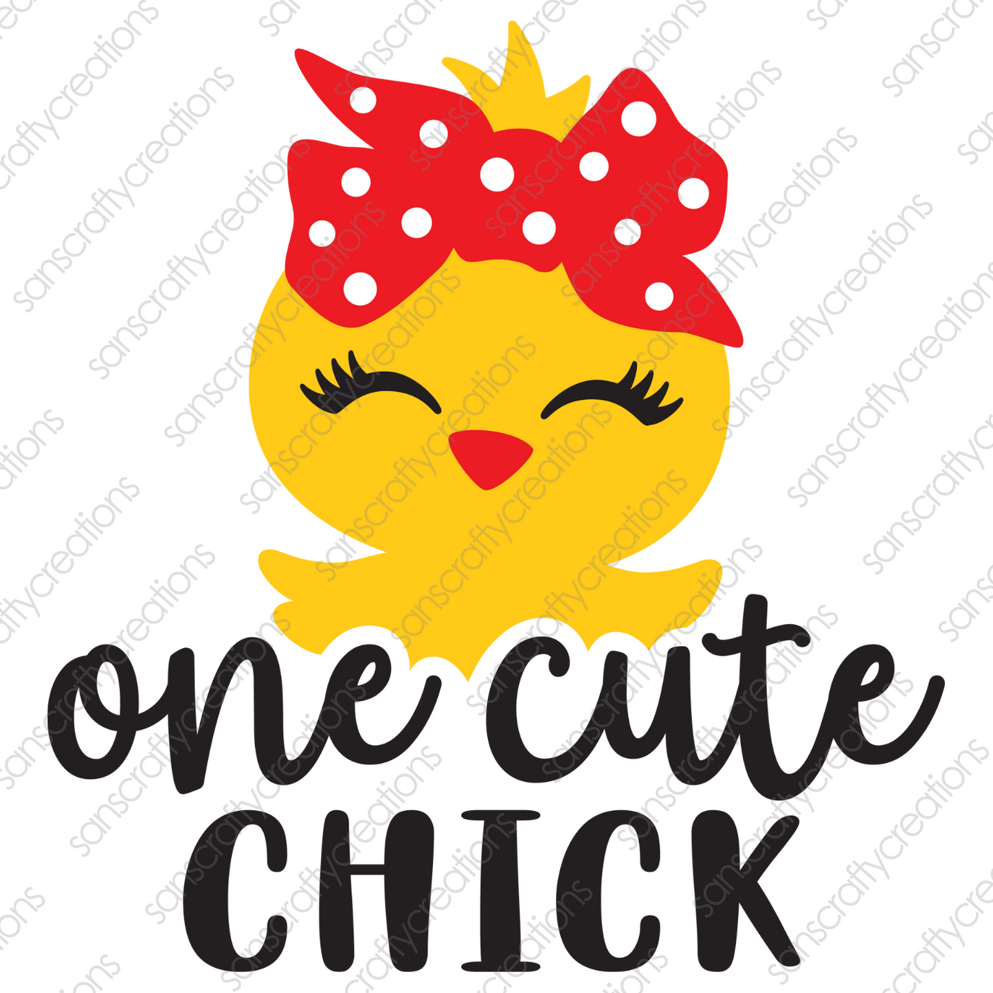 One Cute Chick-HTV Transfer