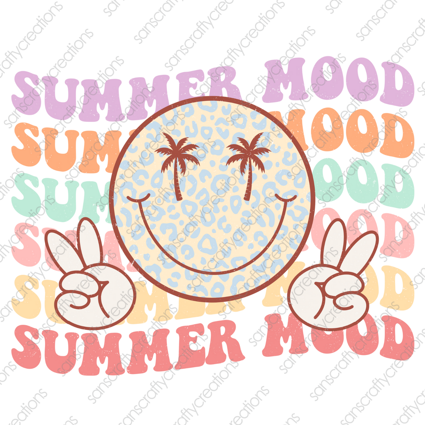 Summer  Mood-Printed Heat Transfer Vinyl