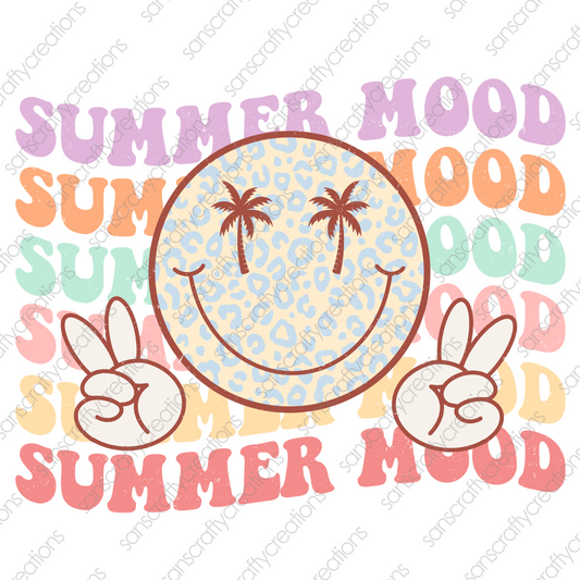 Summer  Mood-Printed Heat Transfer Vinyl