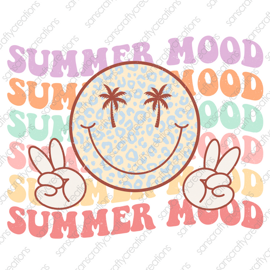 Summer Mood-Printed Heat Transfer Vinyl