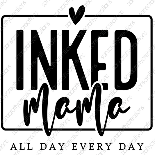 INKED MAMA-Printed Heat Transfer Vinyl