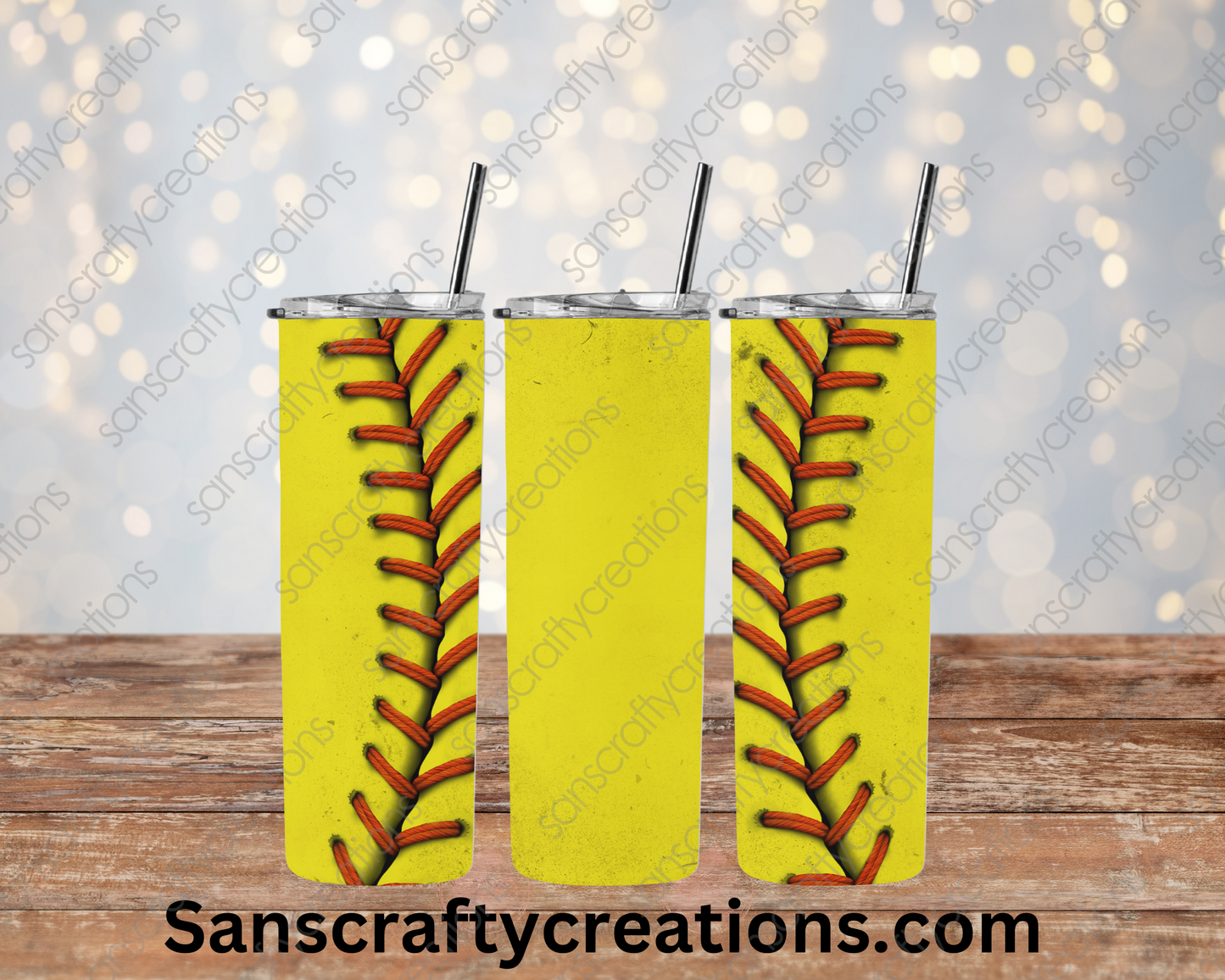 Softball-Tumbler Wrap