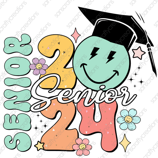 SENIOR 2024-Printed Heat Transfer Vinyl