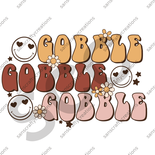 Gobble Gobble Gobble - by SansCraftyCreations.com -