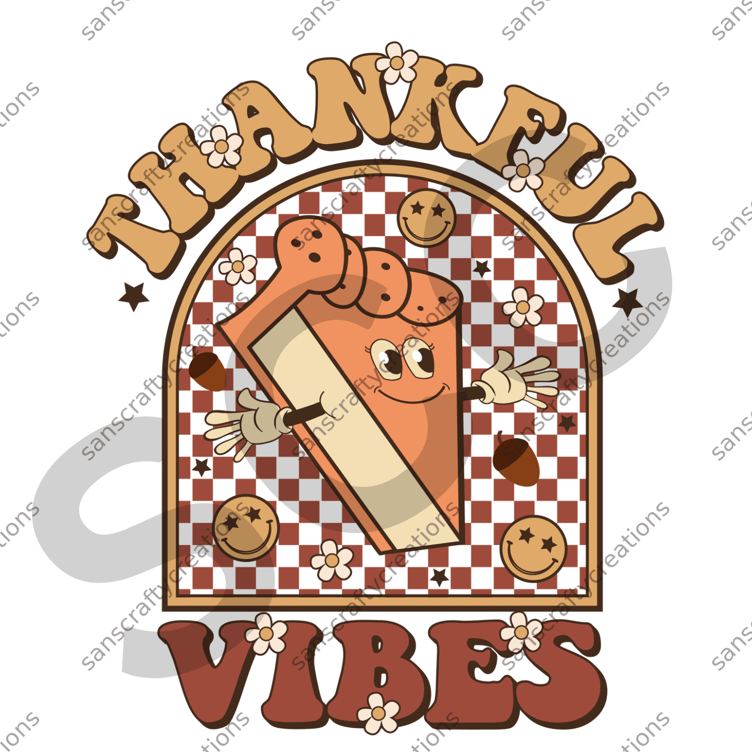 Thankful Vibes -  by SansCraftyCreations.com - 